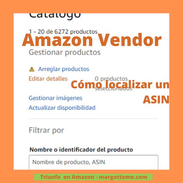 No localizo un ASIN en Vendor