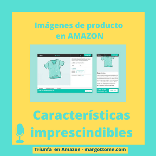 Características de la imágenes de producto