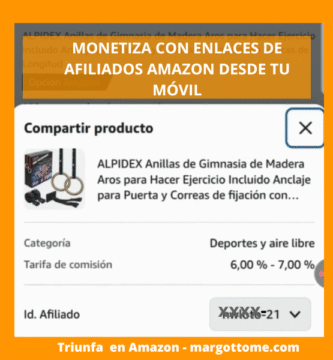 Amazon afiliados desde el móvil